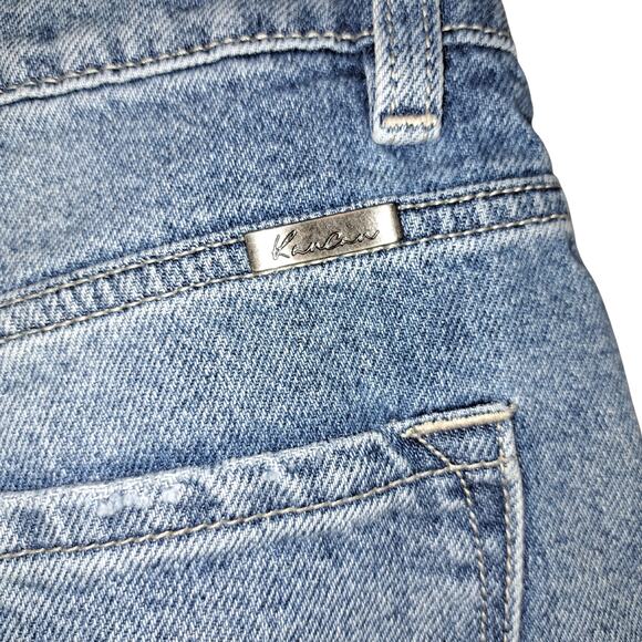 Kancan Shorts Womens Size S Blue Distressed Cowgirl Beachy Preppy Cleangirl - Picture 5 of 10